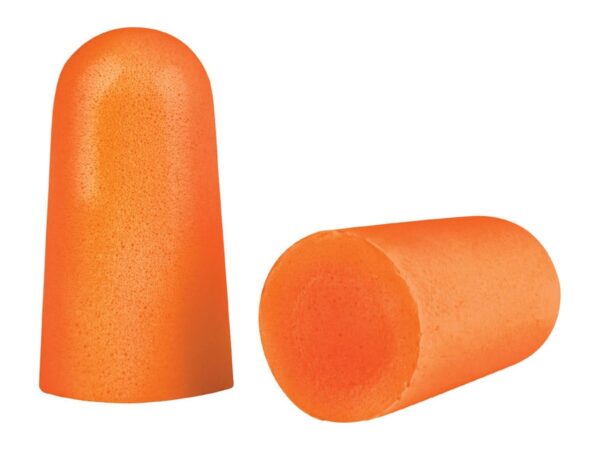 Tapones auditivos desechables Truper de color naranja