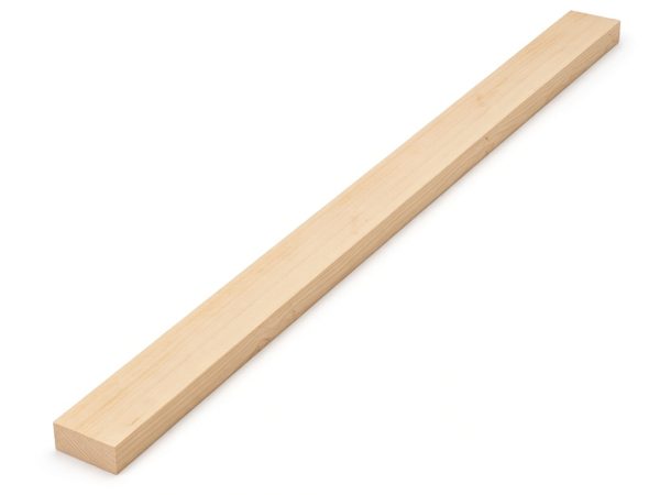 Tabla de pino 1″ × 4″ × 8 ft — construcción