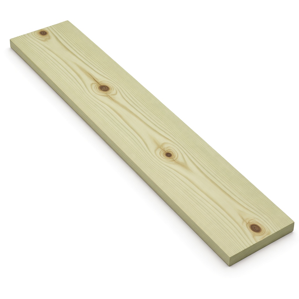 Tablón de pino tratado 2″ × 4″ × 8 ft