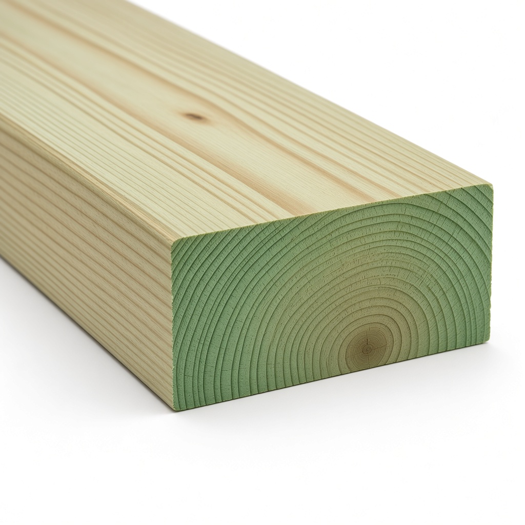 Tablón de pino tratado 2″ × 4″ × 8 ft - Imagen 2
