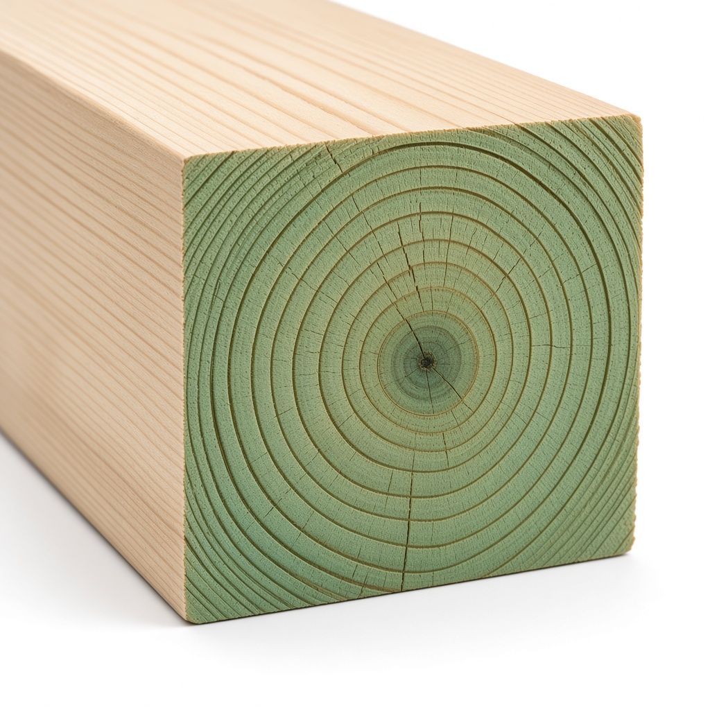 Polín tratado 4″ × 4″ × 8 ft - Imagen 2